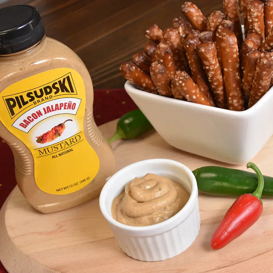 Pilsudski Bacon Jalapeño Mustard Sauce 340g | What The Food