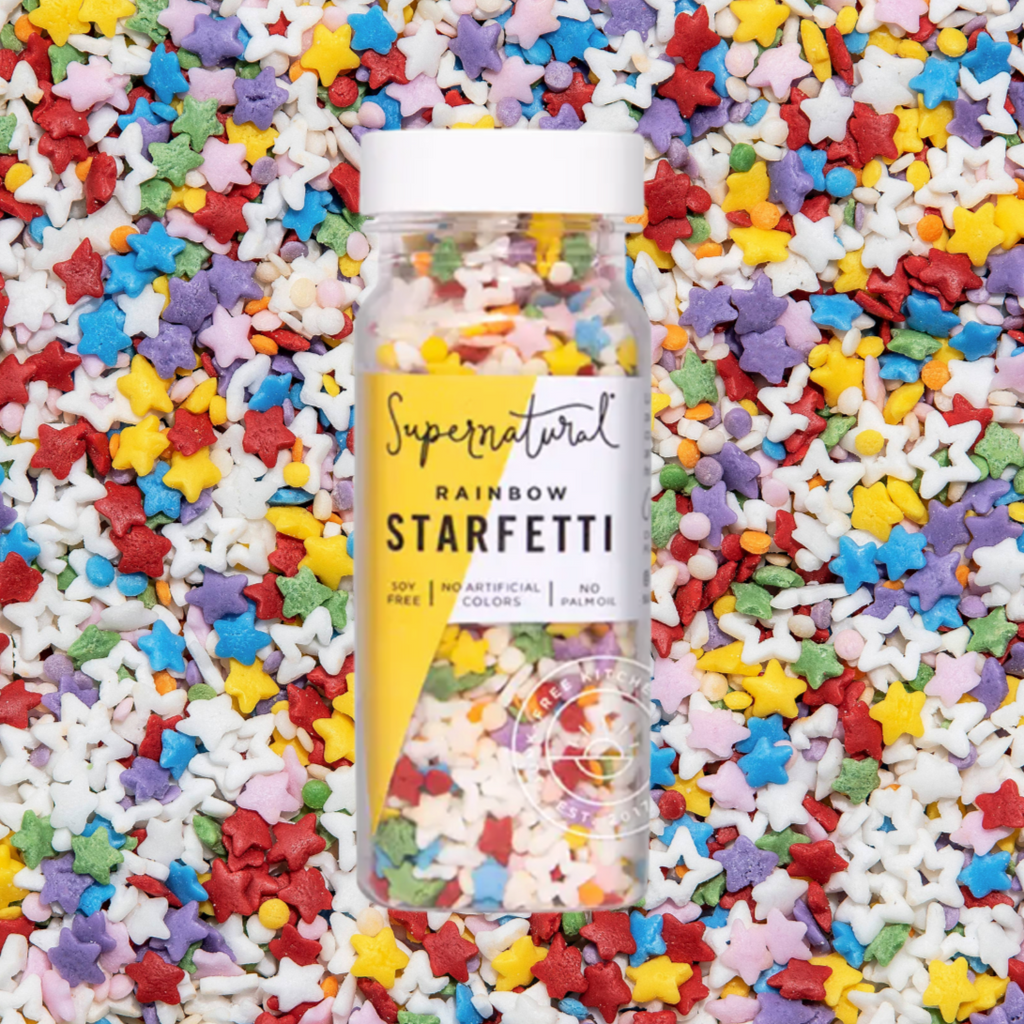 Supernatural Dye-Free Starfetti Sprinkles 85g | What The Food