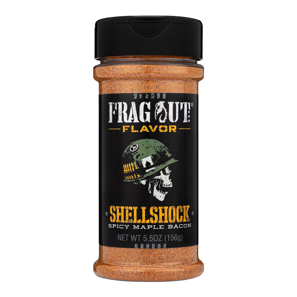 Frag Out Shellshock Spicy Maple Bacon Seasoning | 156g | What The Food