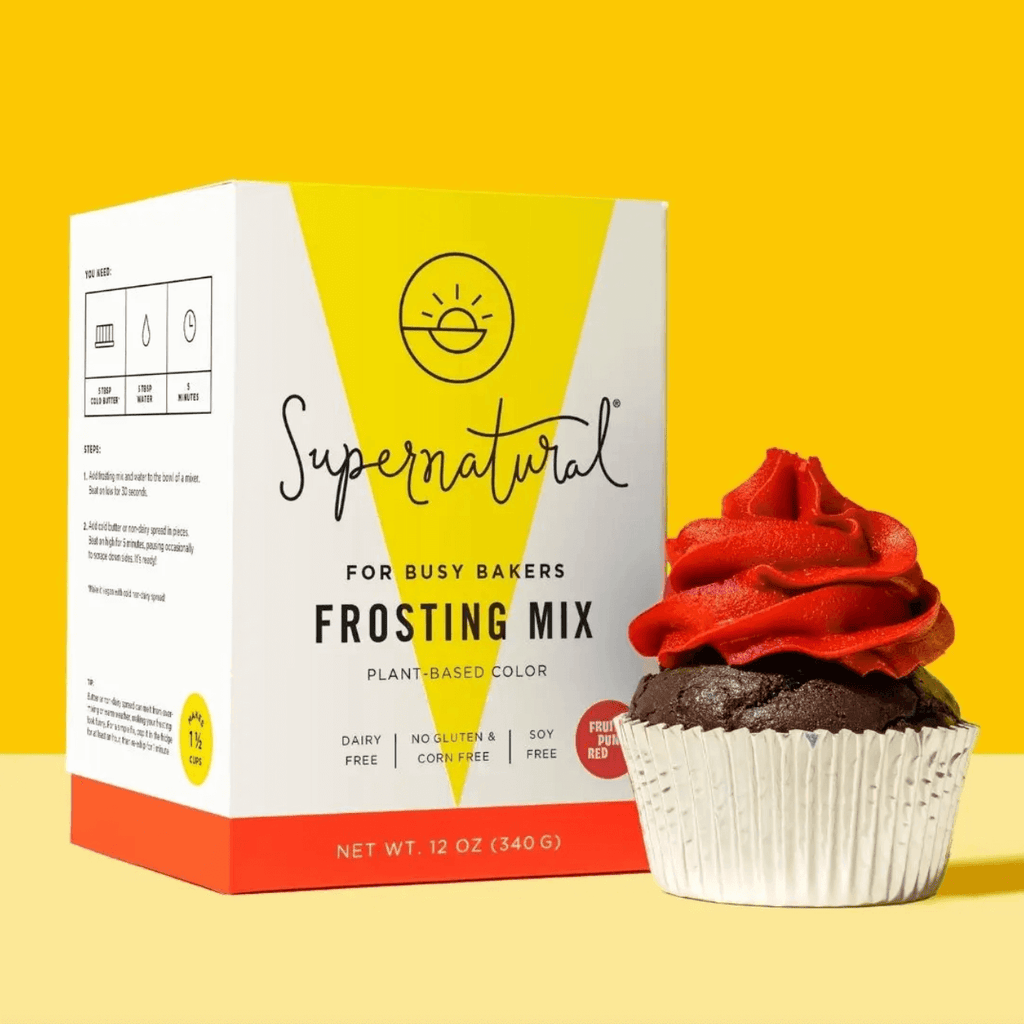Supernatural Plant Based Red Frosting Mix | 340g | What The Food