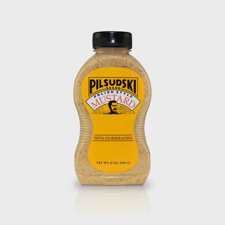 Pilsudski Polish Style Mustard With Horseradish 340g | What The Food