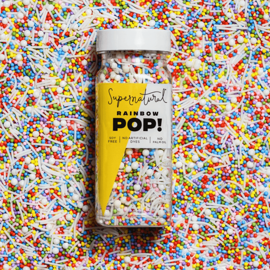 Supernatural Dye-Free Rainbow Pop Sprinkles 85g | What The Food