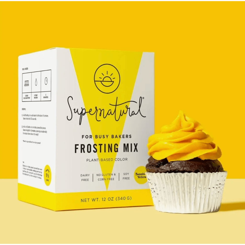 Supernatural Plant Based Yellow Frosting Mix | 340g | What The Food