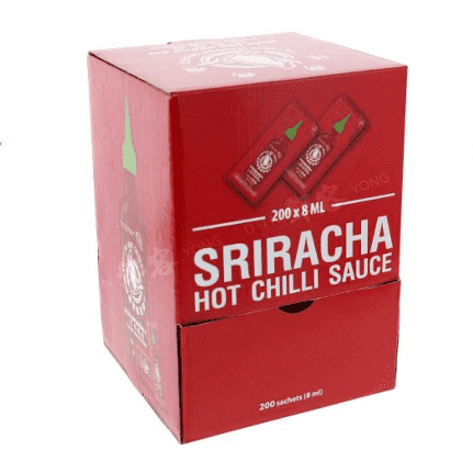Flying Goose Sriracha Hot Chilli Sauce Sachets 200 x 8ml | What The Food