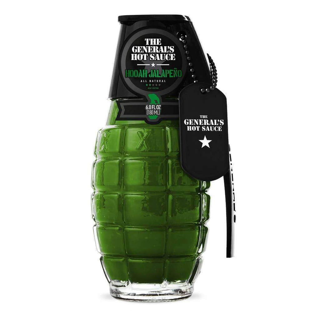 The General's Hooah Jalapeno Hot Sauce Grenade 180ml | What The Food